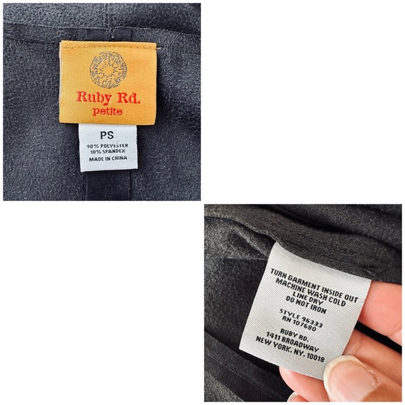 Ruby Rd. Suede look Vest - Picture 15 of 16